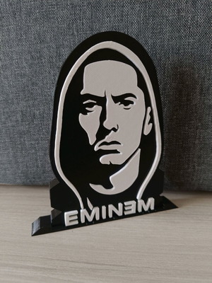 Eminem collectible figure new, 3d printing, white and black