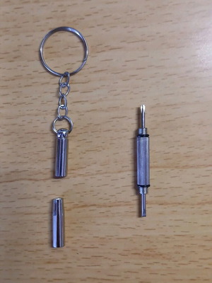 Keychain with Precision Screwdriver Multi-Tool New