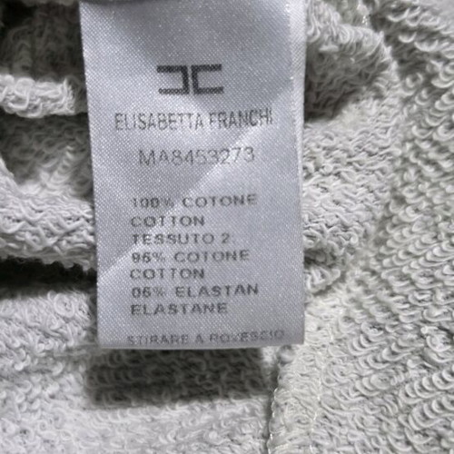 Elisabetta Franchi designer sweatshirt gray like new size 42