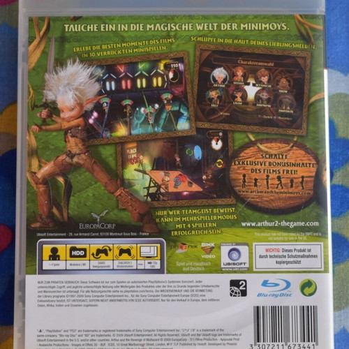 Arthur and the Revenge of Maltazard PS3 game like new
