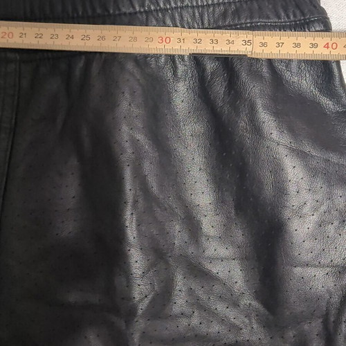 Nike women's leather shorts, size S, black