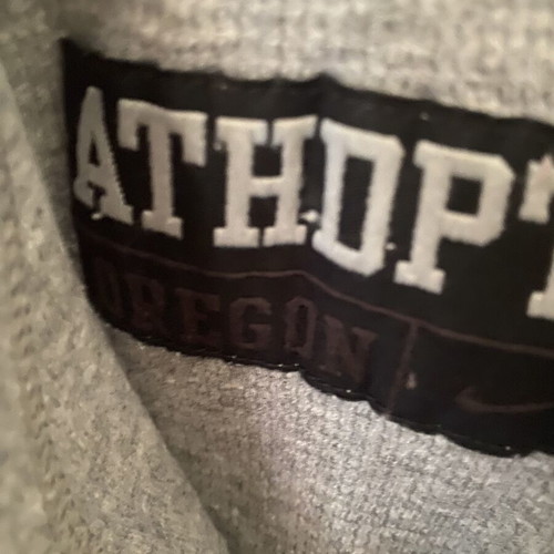 Nike hoodie jacket, grey, size S fits large