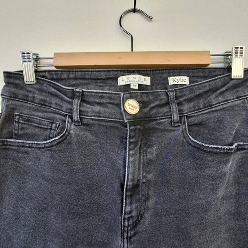 Lynne jeans like new, high waist, black and grey, size 28