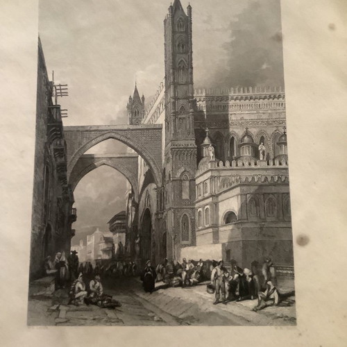 Chalcography Archiepiscopal Palace and Cathedral Palermo 1840 used
