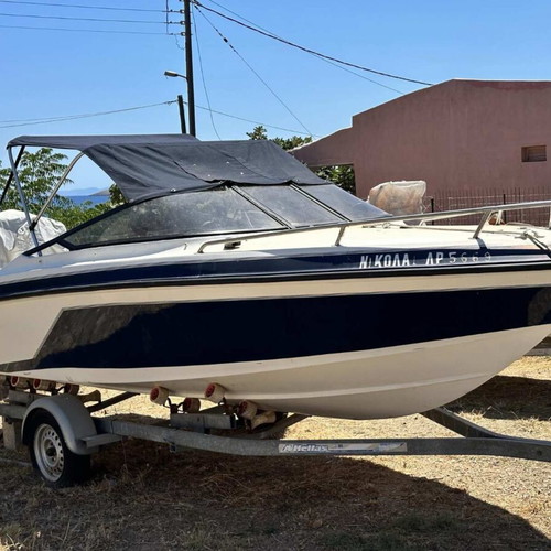 Alfa Zeus 525 speedboat like new with 100 HP two-stroke Mercury outboard and trailer