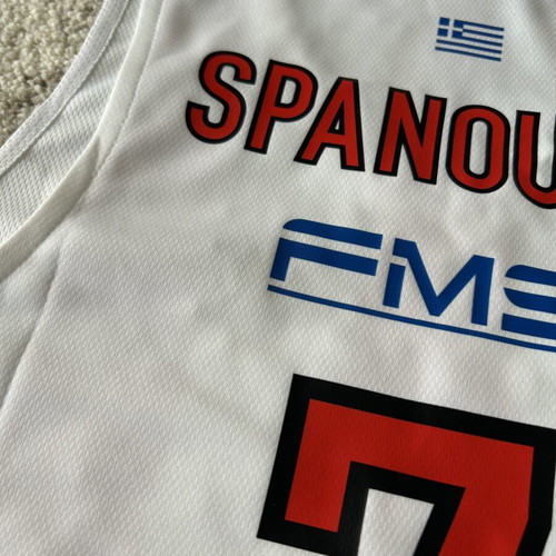 Boutique jersey Vasilis Spanoulis #7 Olympiacos BC 2018-19 season