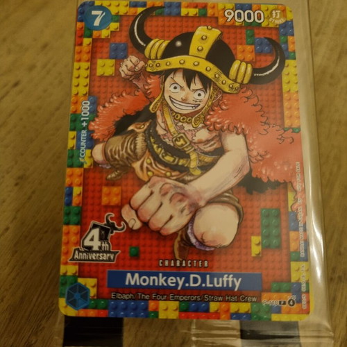 Monkey.D.Luffy P-110 One Piece TCG card, sealed
