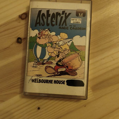Asterix and the Magic Cauldron ZX Spectrum cassette used, 1986