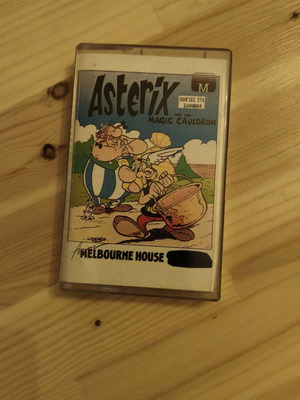 Asterix and the Magic Cauldron ZX Spectrum cassette used, 1986