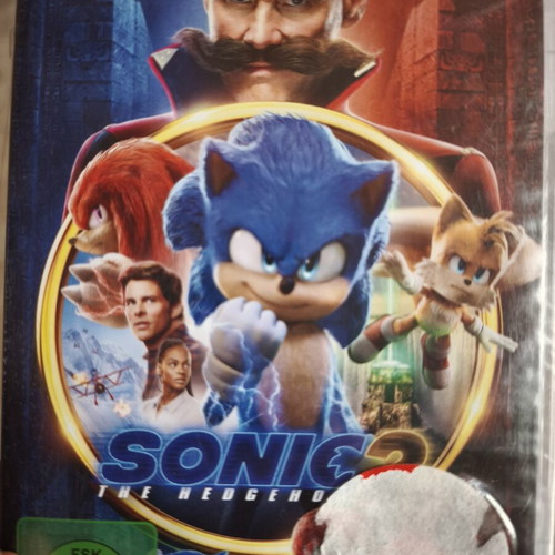 Sonic The Hedgehog 2 DVD new, animation