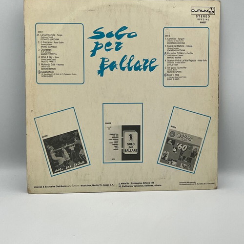 Various Solo Per Ballare Vol. 3 vinyl record used