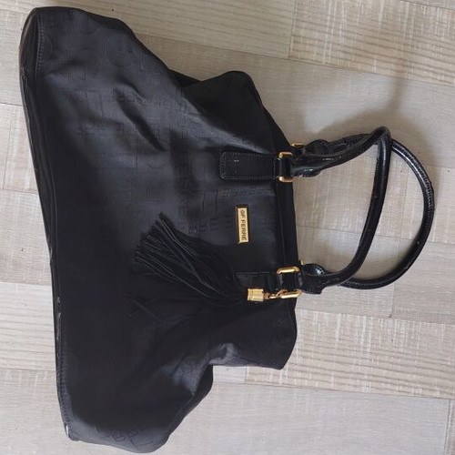 GF Ferre Vintage Shoulder Bag black satin texture used