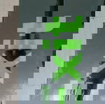 Πινακίδα "Exit" με αυτοκόλλητο, Χρώμα Μαύρο και Πράσινο, Καινούργια στη συσκευασία της, Αυτοκόλλητη