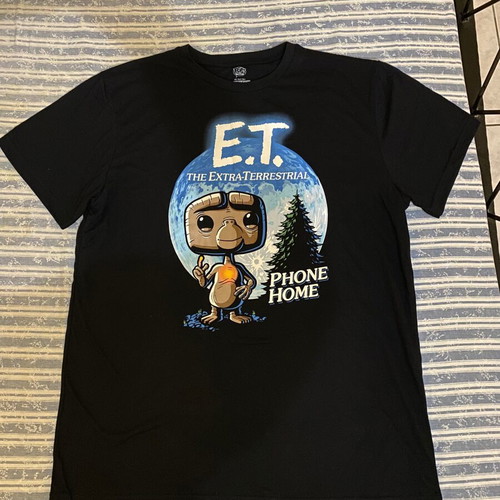 E.T. short-sleeve t-shirt new, size L, black