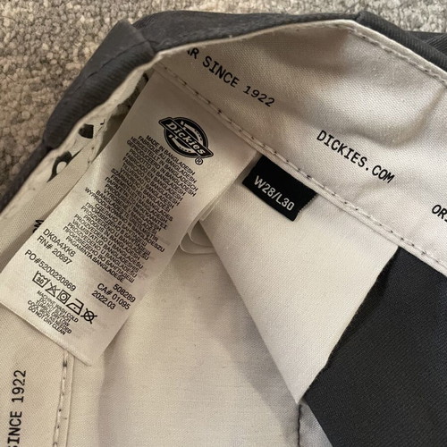 Dickies 874 trousers like new, unisex, size S, gray