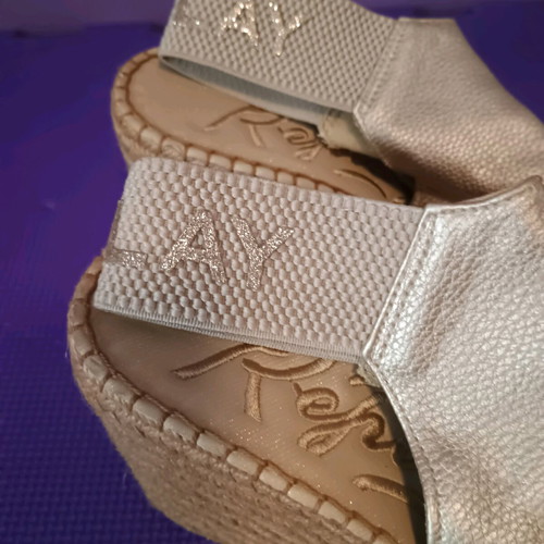 Replay platform shoes new, unused, gold-silver, size 41
