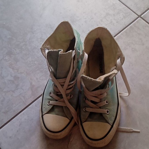 Converse women's shoe used, blue, size 38