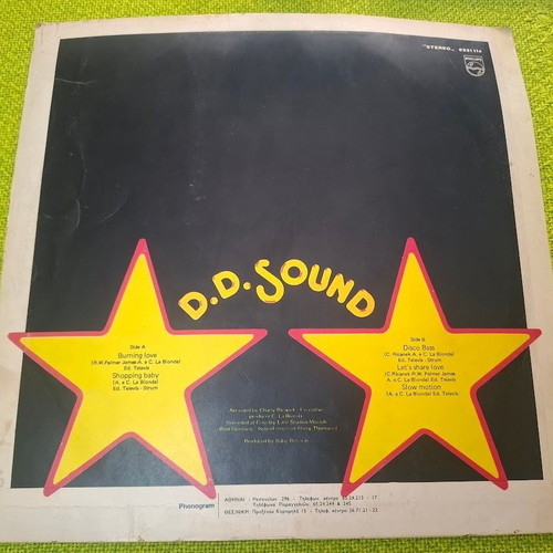 D.D. Sound Disco Delivery LP used, electronic genre