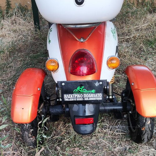 Electric Tricycle used with 500W Brushless Motor and 60V Battery