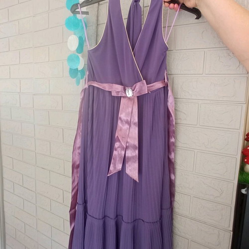 Purple y2k midi women's summer dress off-shoulder like new