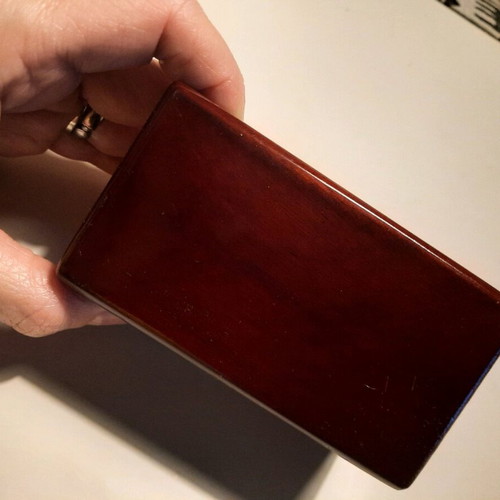 Wooden office card holder like new with small scratches