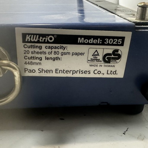 KW-TRIO 3025 Guillotine A3+ up to 448mm, new, 20 sheets