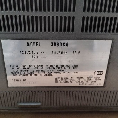 JVC 3060cq Boombox with TV used
