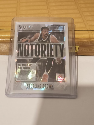 Sterling Brown Notoriety Cracked Ice Panini Select Euroleague 2025-26 card