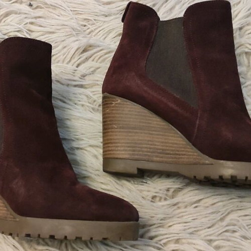 Alpe women's suede ankle boot used, size 38