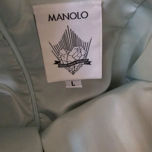 Designer Mini Dress Manolo like new, multicolor turquoise