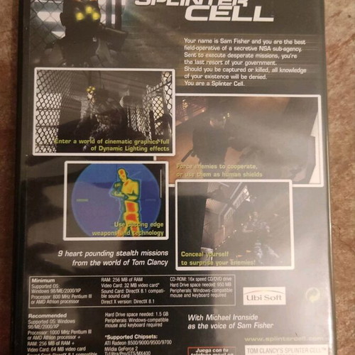 Splinter Cell PC like new