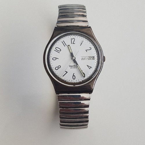 Swatch men's vintage watch model GB709 used, 1990