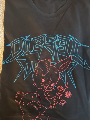Diesel T-shirt like new, size L, black with print