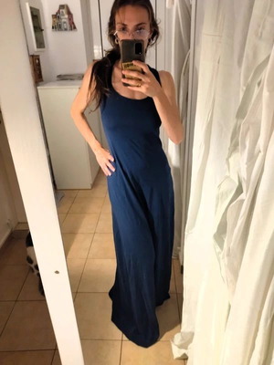 Maxi navy blue dress like new Naiba, size S