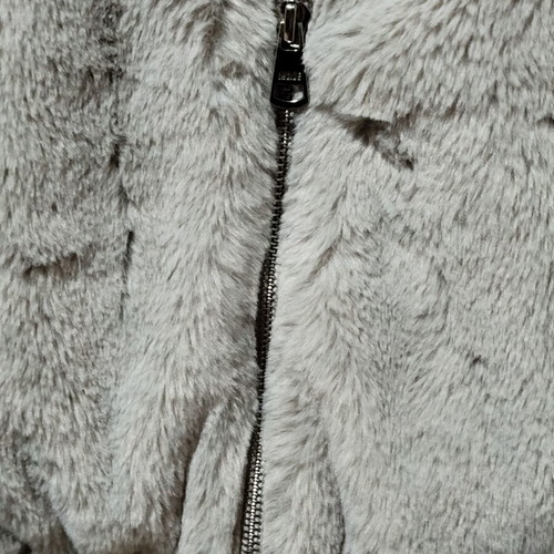 Women's fur jacket size M beige like new