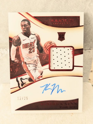 Kendrick Nunn PAO BC RC patch autograph Immaculate new /25