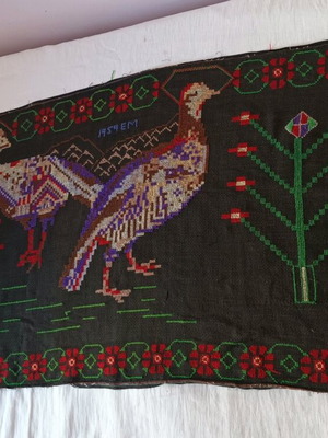 Cross-stitch embroidery used from 1959 138x64 cm