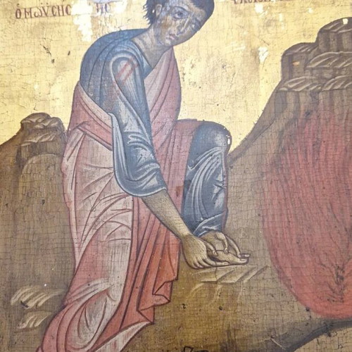 Moses Icon painting like new, dimensions 23x32