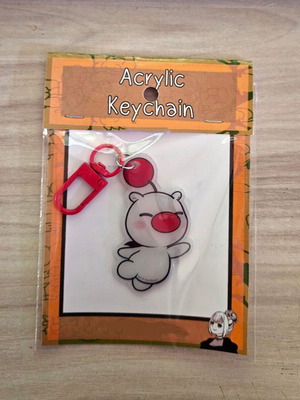 Moogle handmade keychain made to order