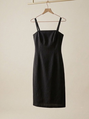 Elizabeth George black dress size L like new