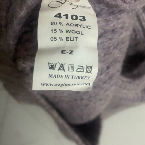 Turtleneck sweater like new, 15% wool, purple