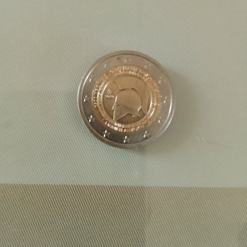 2 euro 2500 years from the Battle of Thermopylae slightly used