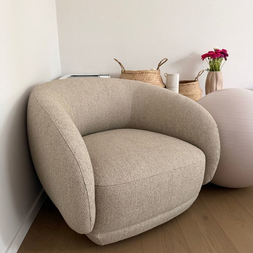 Bolzano armchair BoConcept new, beige Lazio fabric