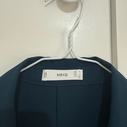 Mango women's shirt dress like new, blue and green