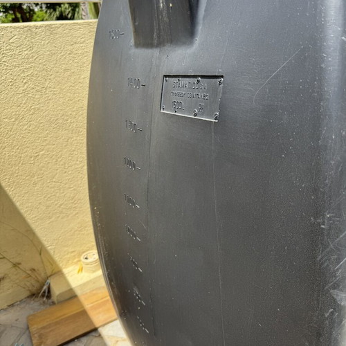 Oil water tank 1.5 ton used with tap