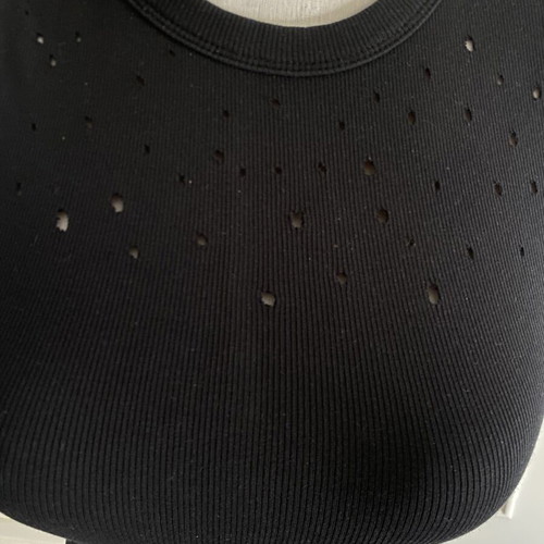 Zara black ribbed women's blouse medium, like new