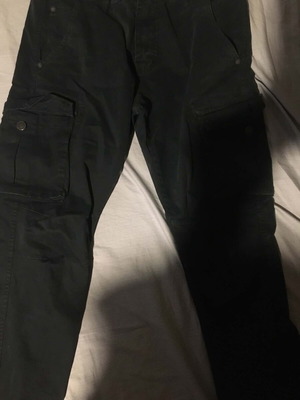 Cargo pants Block size M blue navy used with zipper detail