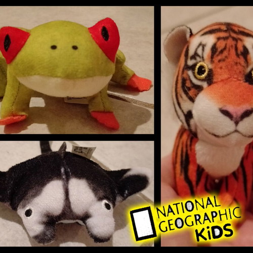 National Geographic Kids plush toy set, like new, 3 pieces