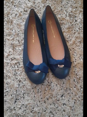 Μπαλαρίνες Mourtzi μπλε δερμάτινες σαν καινούργιο μέγεθος 40