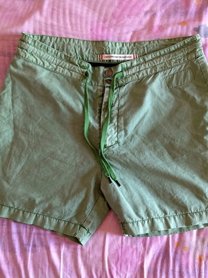 Mint Bermuda shorts used, organic cotton and hemp, size L